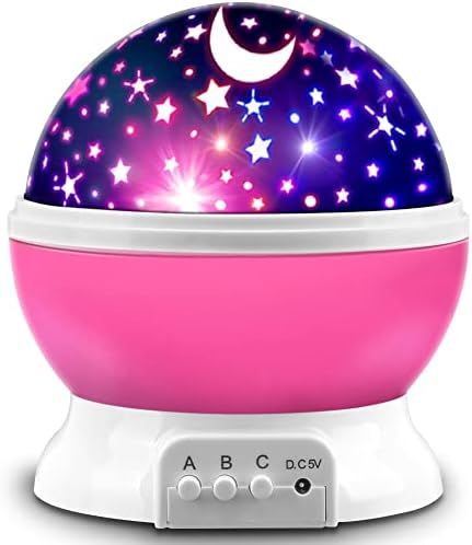 MOKOQI Star Projector, Night Light Lamp Fun Gifts for 1-4-6-14 Year Old Girls and Boys Rotating S... | Amazon (US)