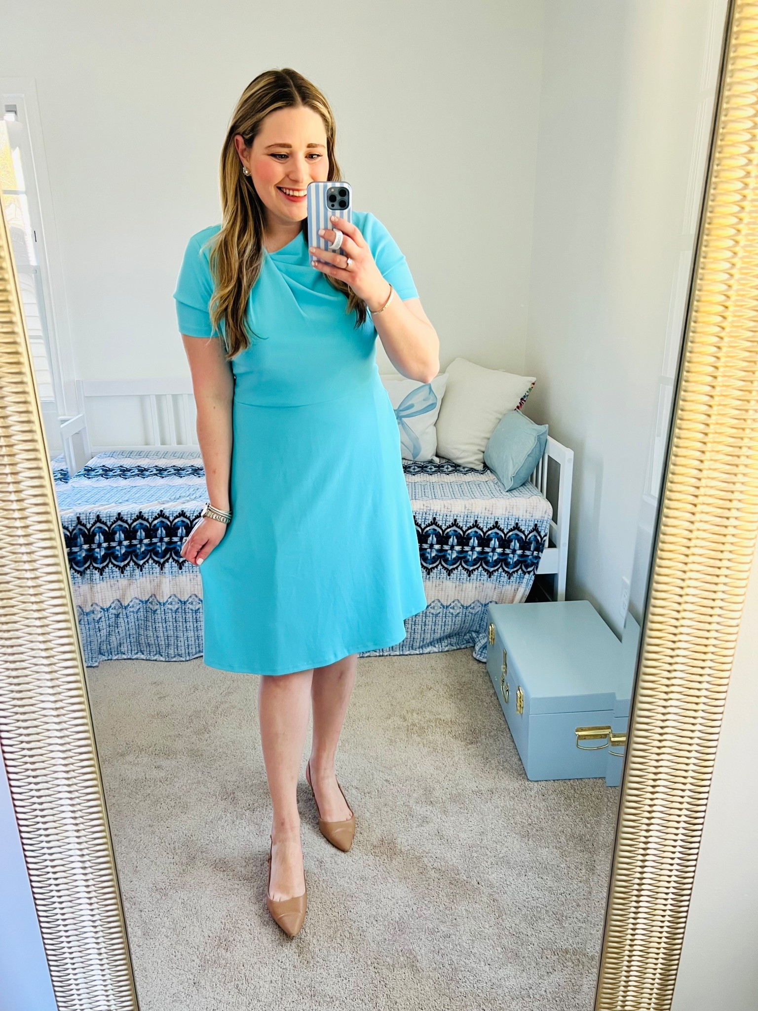 Spring Work Outfit || Work Dress || Aqua Dress || Business Professional 🩵

#LTKootd #LTKWorkwear