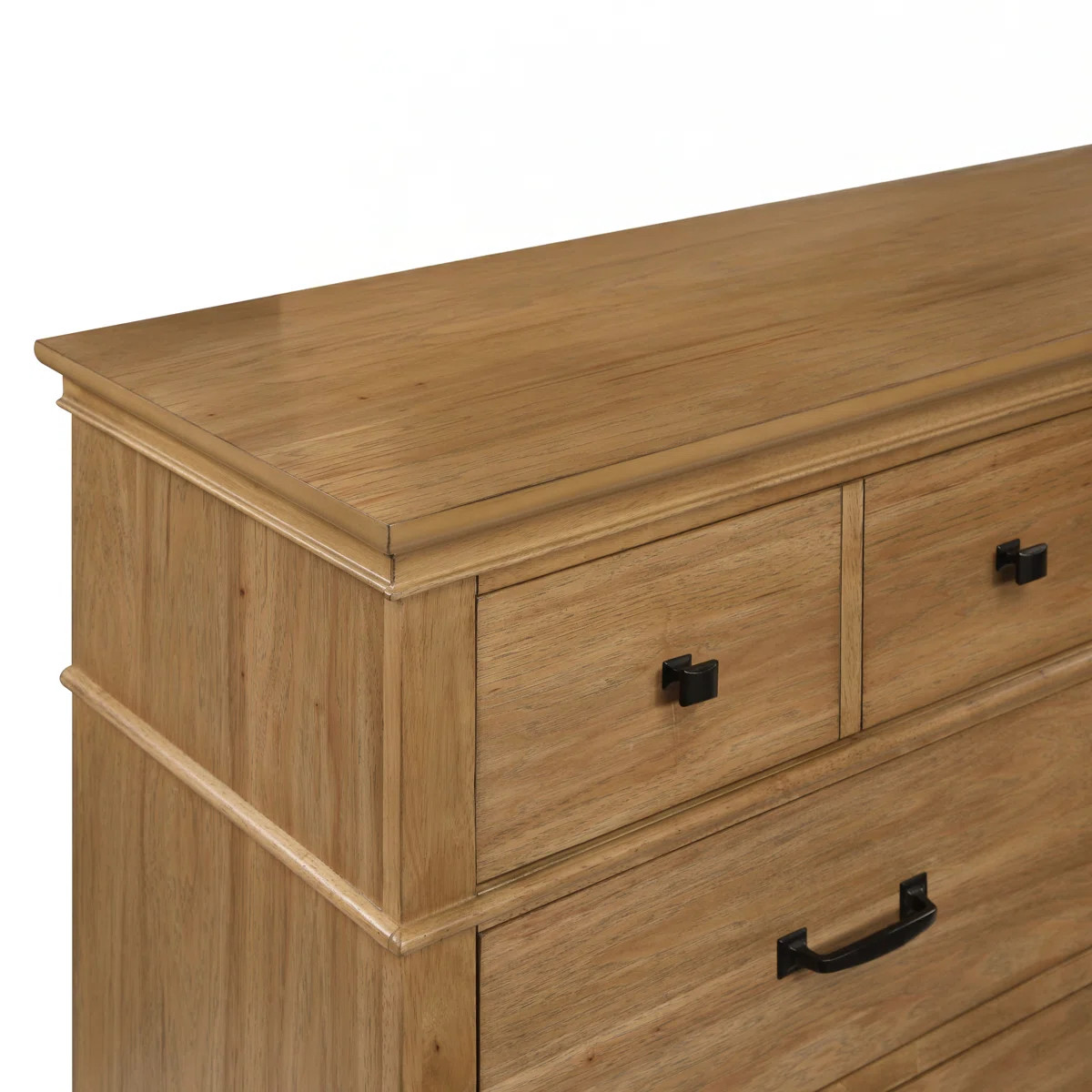 Esterel Wood 6-Drawer Dresser, Honey Brown | Wayfair North America