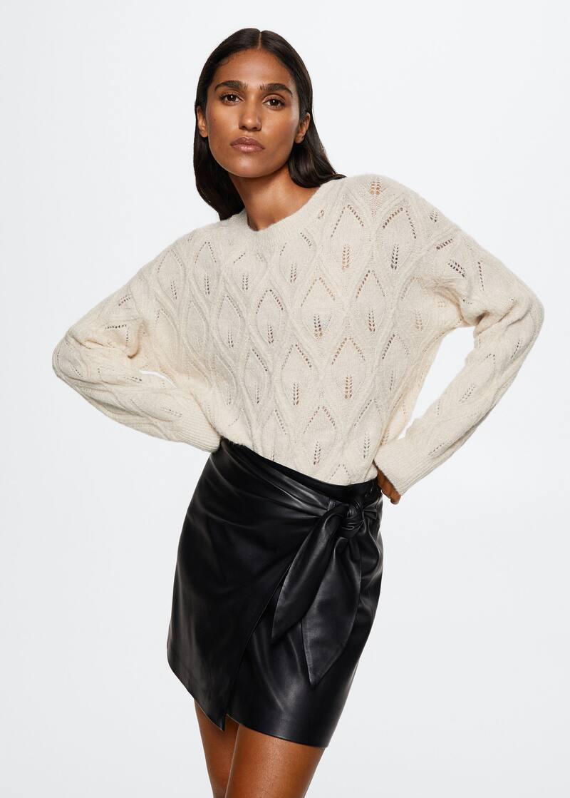 Open-knit sweater | MANGO (US)