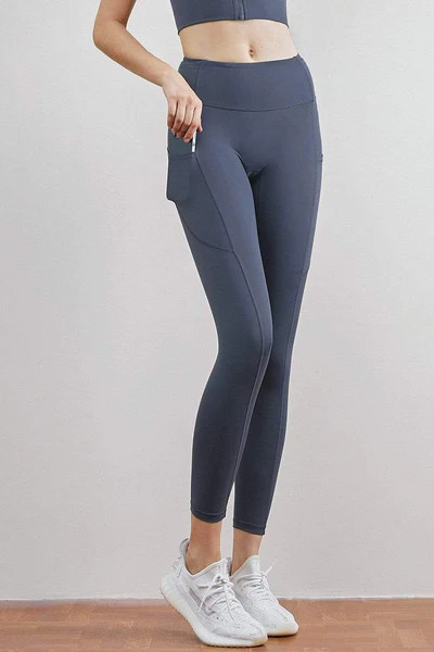 Airbrushed Navy Performance Leggings | J.ING