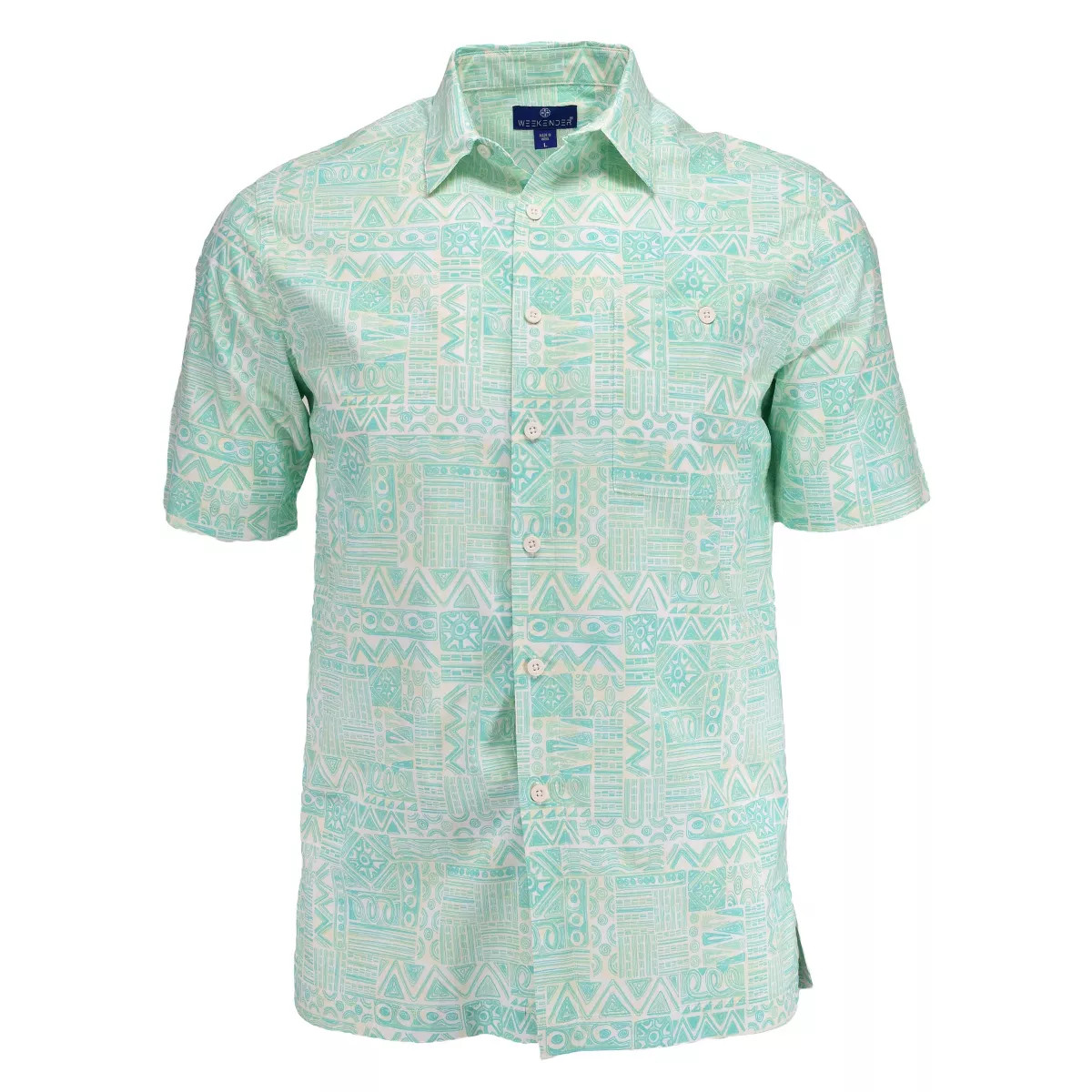Weekender Men's Hawaiian Aloha Print Short Sleeve Shirt | Target