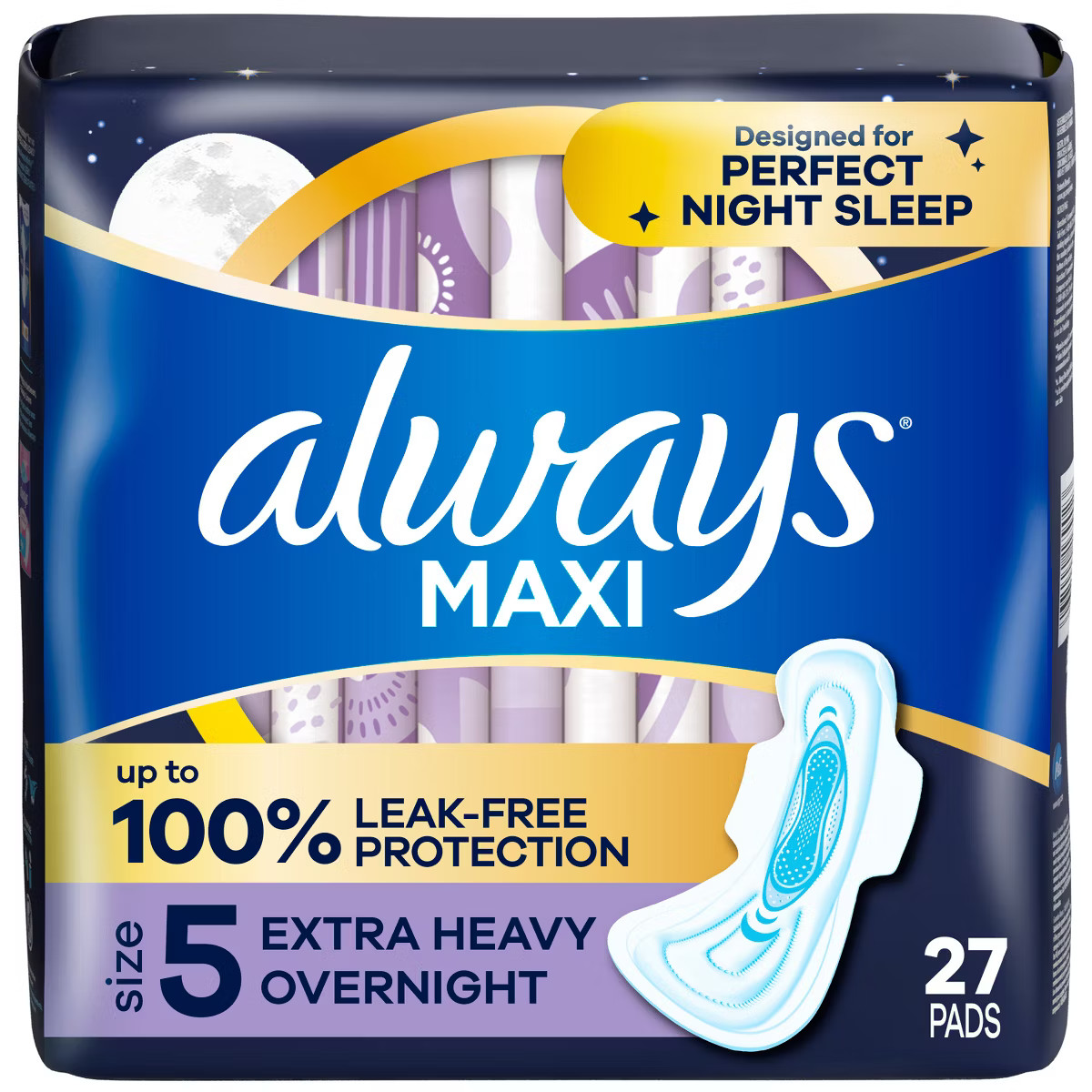 Always Maxi Extra Heavy Overnight Pads - Size 5 | Target