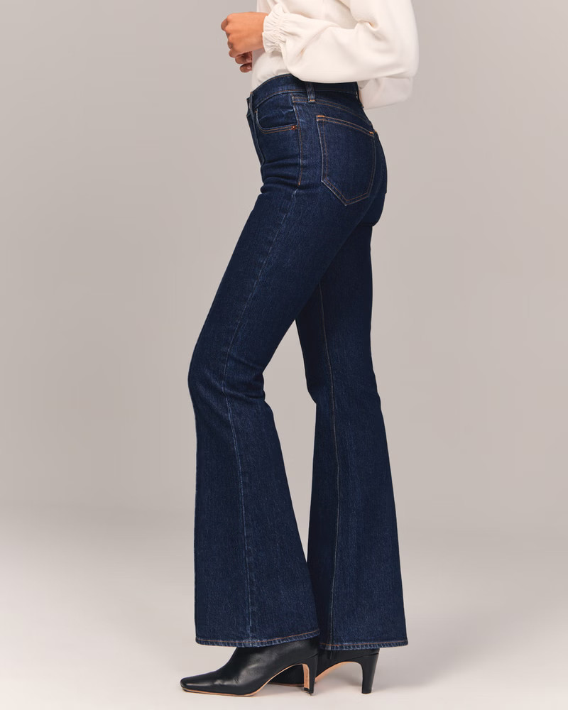 Women's High Rise Vintage Flare Jean | Women's | Abercrombie.com | Abercrombie & Fitch (US)