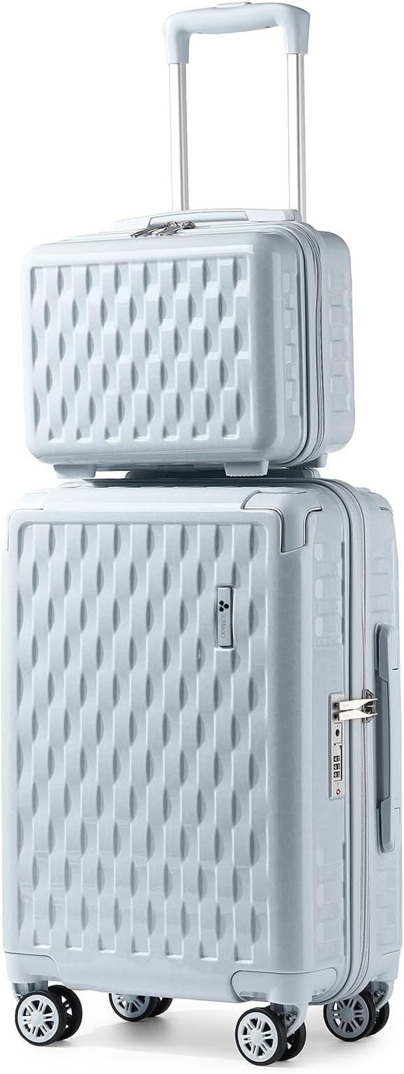 Somago Carry On Luggage 2 Piece 20 Inch Airline Approved PC ABS Hardside Lightweight Suitcase wit... | Amazon (US)