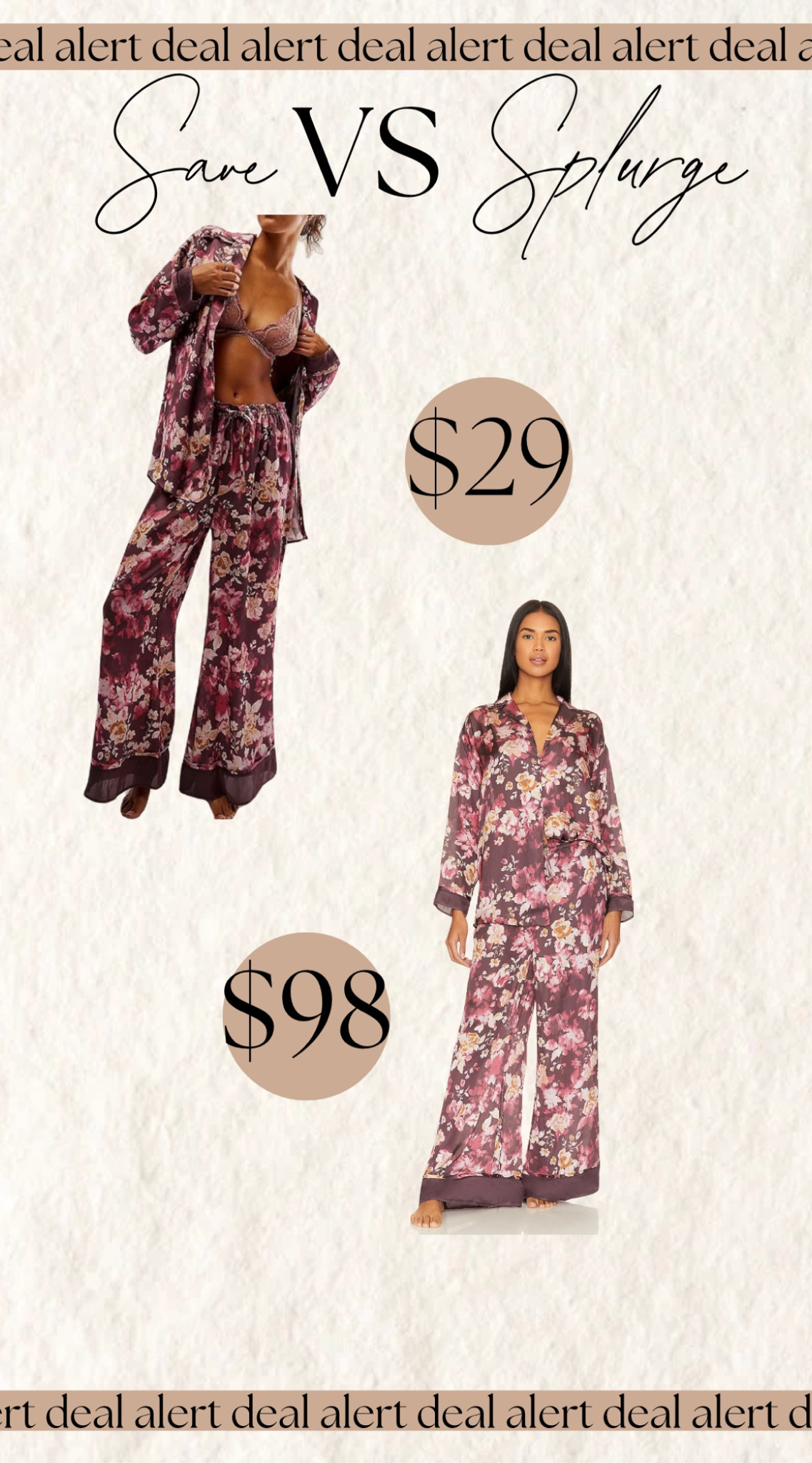 Save VS splurge on the adorable pajamas 

#LTKStyleTip #LTKSeasonal #LTKFindsUnder50
