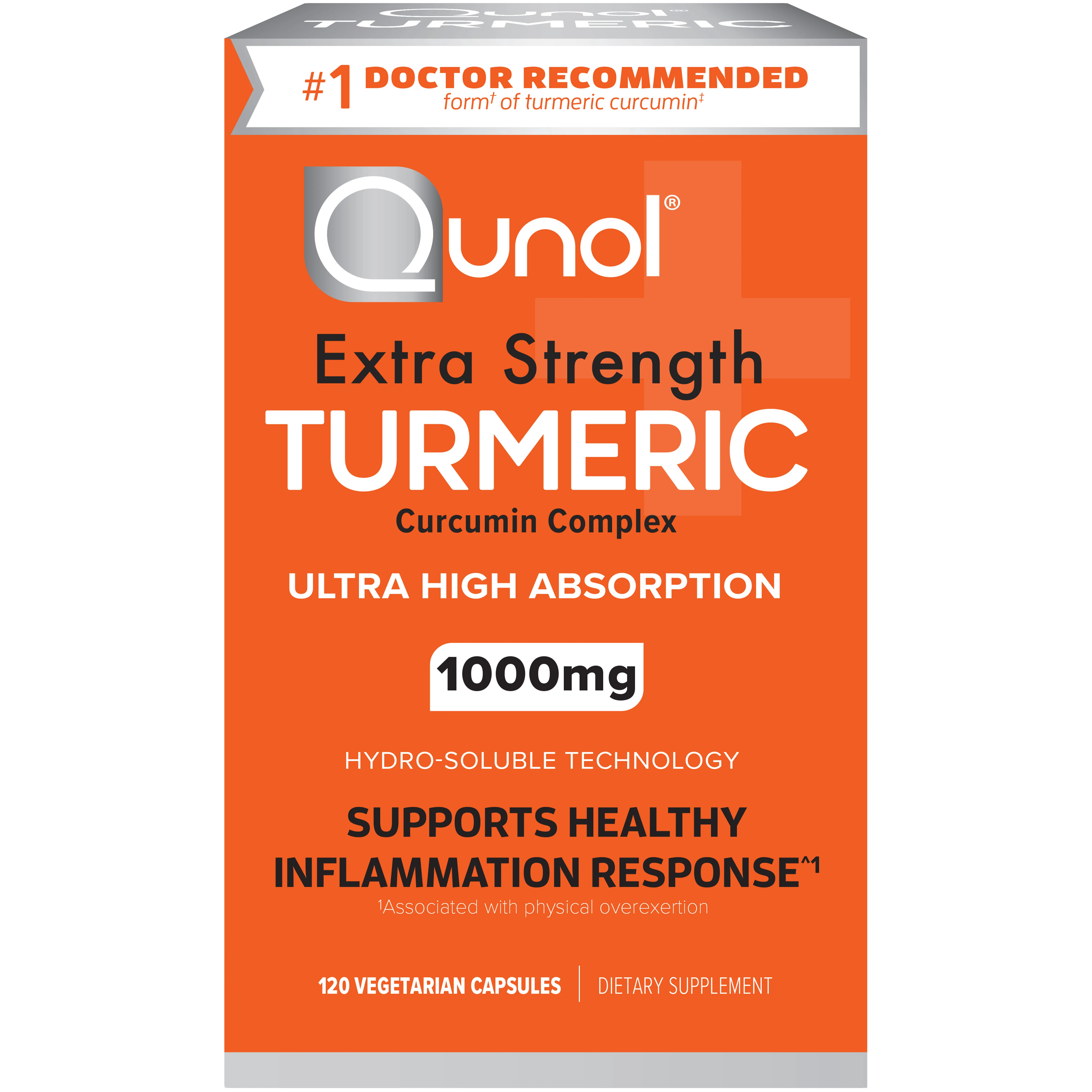 Qunol Turmeric Curcumin Capsules (120 Count) with Ultra High Absorption, 1000mg Joint Support Her... | Walmart (US)