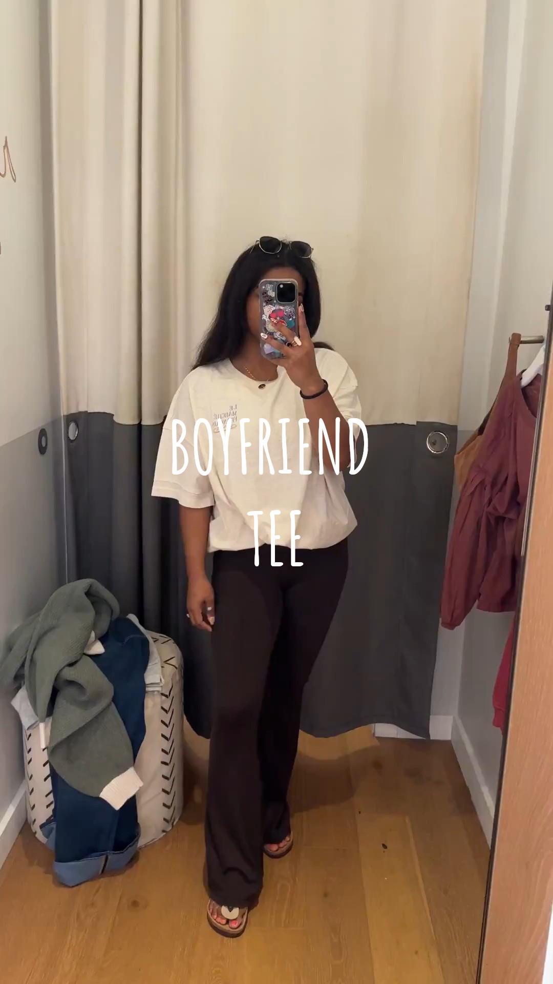 oversized boyfriend tee from American Eagle! 

this is the size medium, so definitely truly oversized - i’m 5’2! 

#LTKFallSale #LTKStyleTip #LTKFindsUnder50