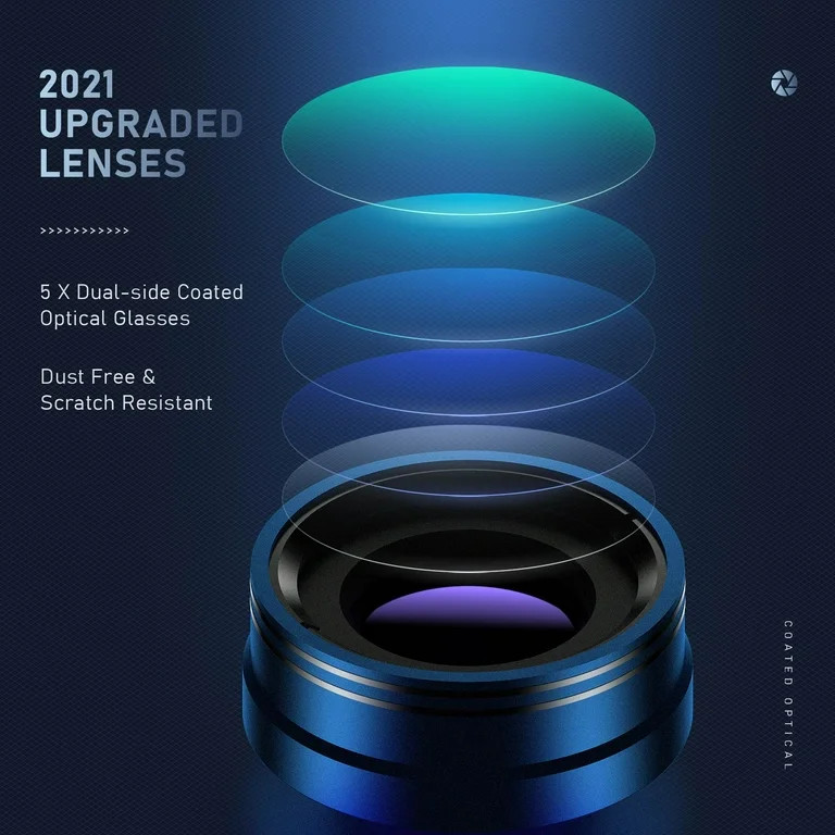 Phone Camera Lens for iPhone Samsung Pixel One Plus Huawei, 22X Telephoto Lens, 4K HD 0.67X Super... | Walmart (US)