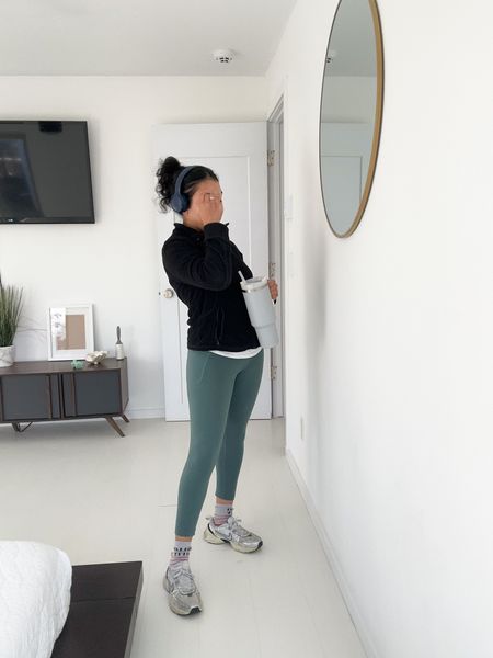 Working out in the middle of the day today since I had to run some errands this morning. Headphones are 50% off right now! These are the best Nike sneakers Ive ever owned and run true to size. Linked similar leggings. 

#LTKshoecrush #LTKGiftGuide #LTKfitness