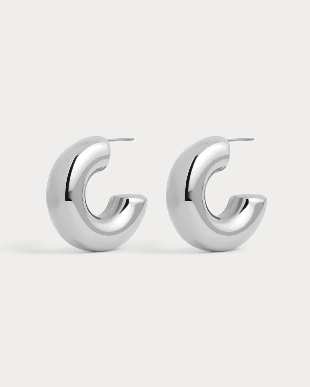 Noemi Hoops- Silver | Luv Aj Inc.