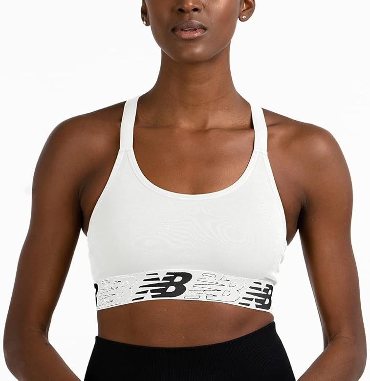 New Balance Women's Seamless MID Impact Sport Bra with Adjustable Straps and Removable Pads | Amazon (US)