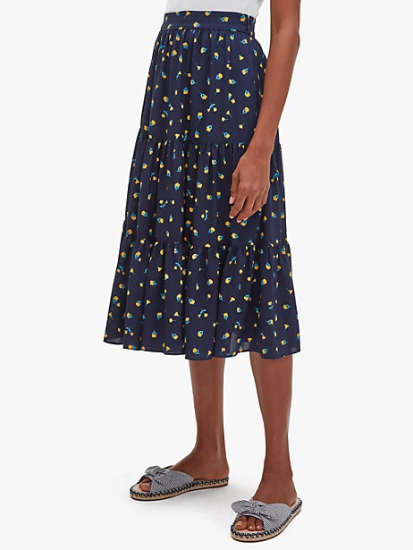 dainty bloom tiered skirt | Kate Spade Outlet