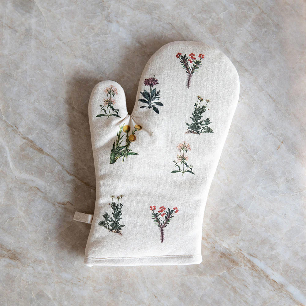 Botanical Cotton Oven Mitt | Roan Iris