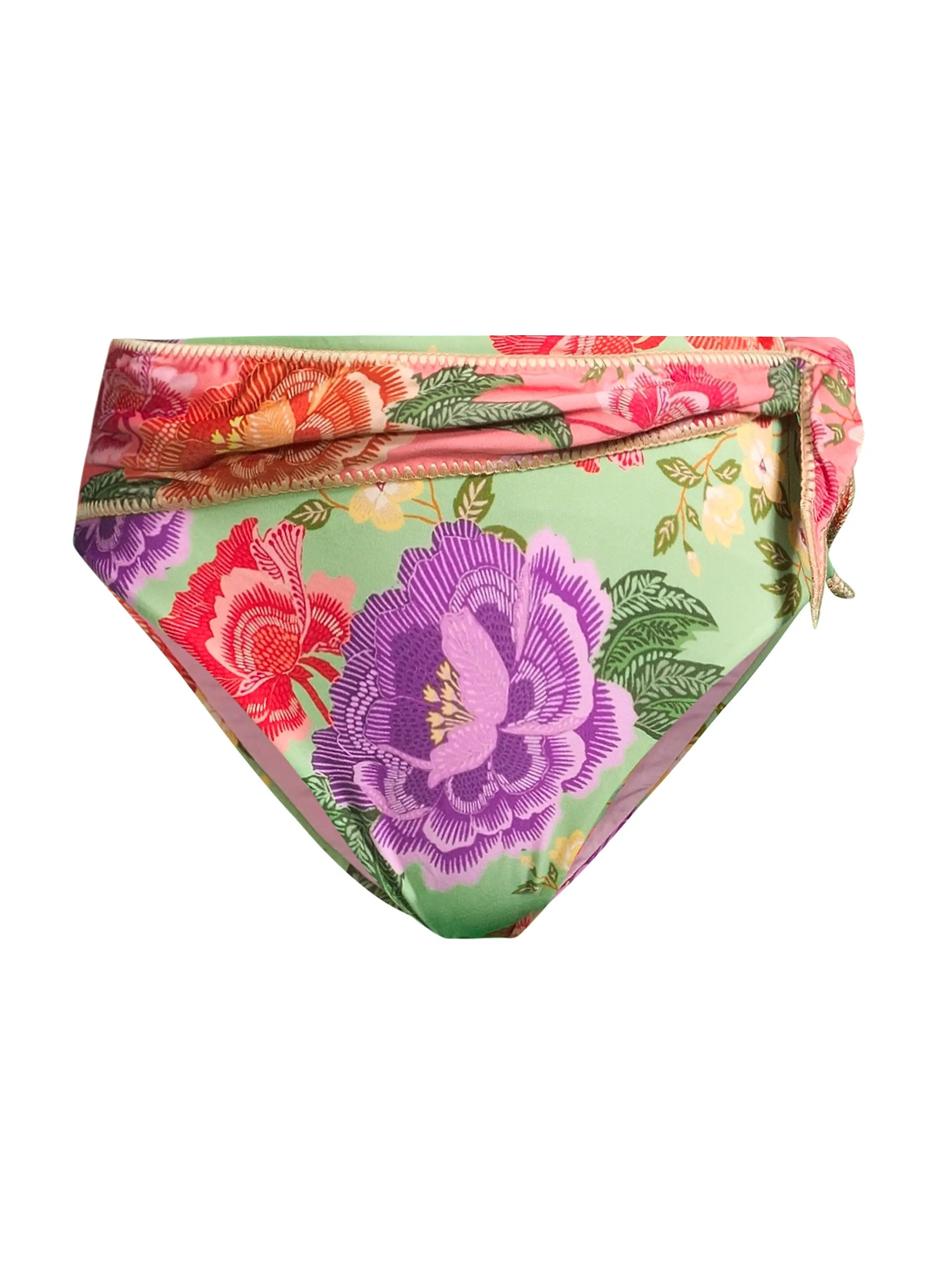 Shop Farm Rio Flower Scarves Bikini Bottom | Saks Fifth Avenue | Saks Fifth Avenue
