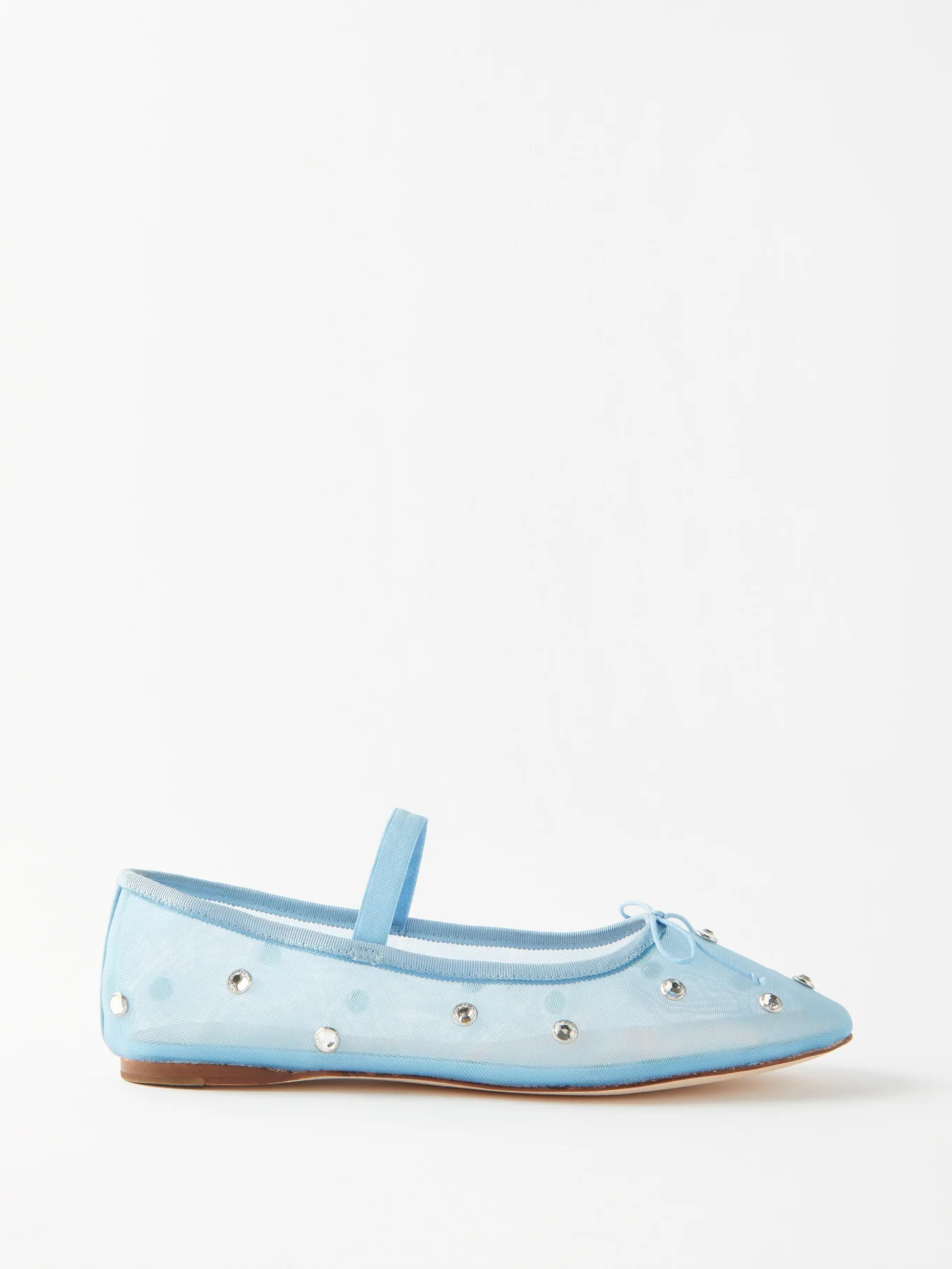Leonie crystal-embellished mesh ballet flats | Matches (APAC)