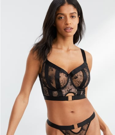 Embroidery Longline Bra | Bare Necessities