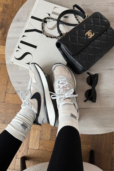 Todays accessories ✔️ Toteme Socks | Chanel Trendy Bag | Celine sunglasses | Le Set Stirrup Leggings | Nike Trainers 

#LTKeurope #LTKfindsunder100 #LTKstyletip