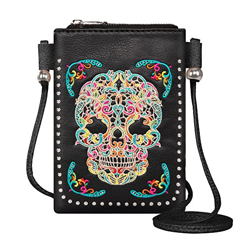 Montana West Crossbody Purse Women's Crossbody Handbags Trendy Crossbody Wallet Western Cute Cell Phone Crossbody Small Phone Purse Womens Purses and Handbags Sacs dame PH02-222BK-MUTI | Amazon (US)