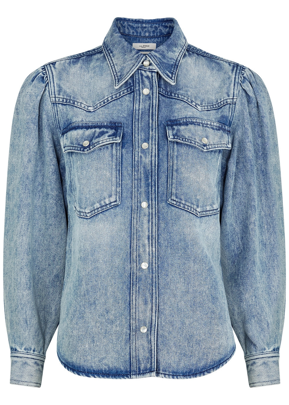 Tahisse blue bleached twill shirt | Harvey Nichols (Global)