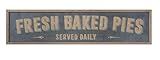 Creative Co-op Fresh Baked Pies Served Daily Wood Wall Sign, Brown | Amazon (US)