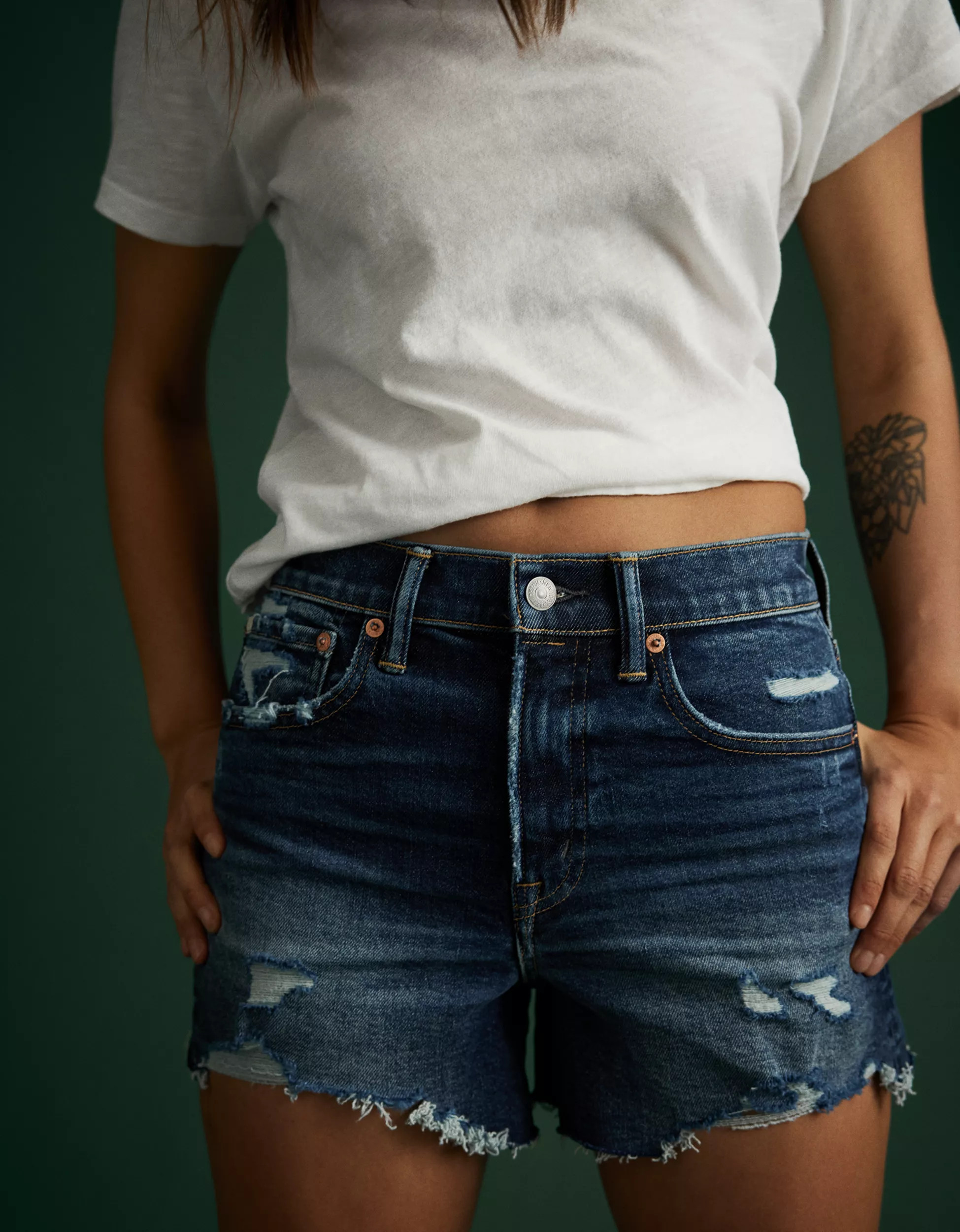AE77 Denim Mom Short | American Eagle Outfitters (US & CA)
