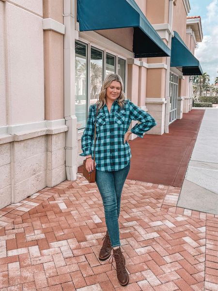 The perfect flannel for fall from Amazon! Wearing a size small for reference. Comes in lots of color options and under $30. 

#LTKfindsunder50 #LTKstyletip