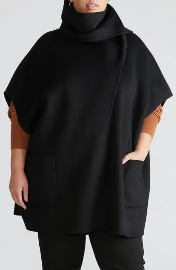 Universal Standard Tilda Wool Blend Double Face Cape | Nordstrom | Nordstrom