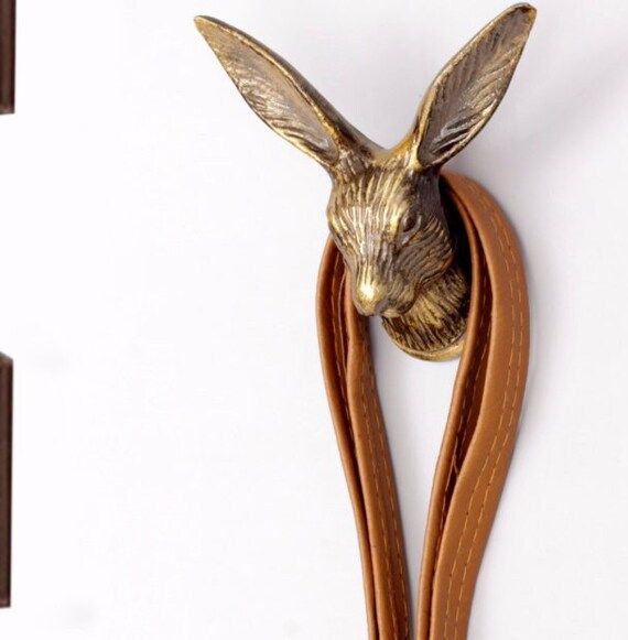 Antique Gold Hare Hook  Rabbit Wall Hook | Etsy | Etsy (US)