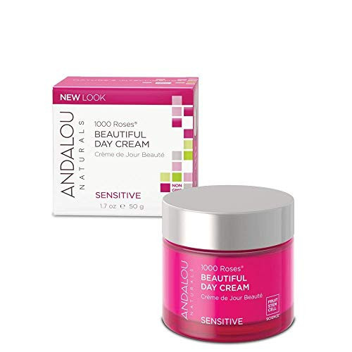 Andalou Naturals 1000 Roses Beautiful Day Cream, Face Moisturizer for Sensitive Skin with Hyaluronic Acid, & Aloe Vera, Cruelty Free, 1.7 Ounce | Amazon (US)