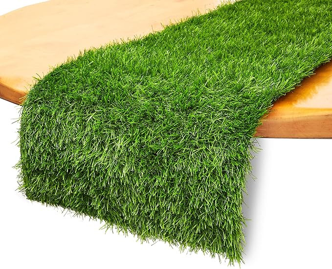 Juvale Synthetic Grass Table Runner for Entertaining and Party Decor (14 x 144 Inches) | Amazon (US)