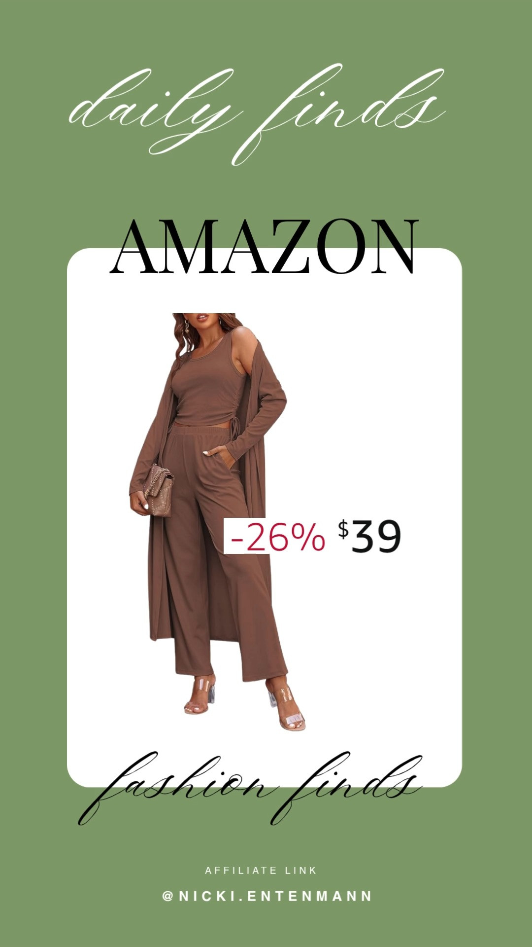 This 3 piece lounge set brings cozy coordination and chill-day charm to your off-duty style, making comfort look effortlessly cute. #LoungeSet #CozyStyle #CasualWear #WomensLoungewear #MatchingSet #RelaxedFit #HomeStyle #ComfyFashion #TrendyLook #EverydayOutfit 🛋️👚😊
 

 #LTKHoliday #LTKHome #LTKFamily