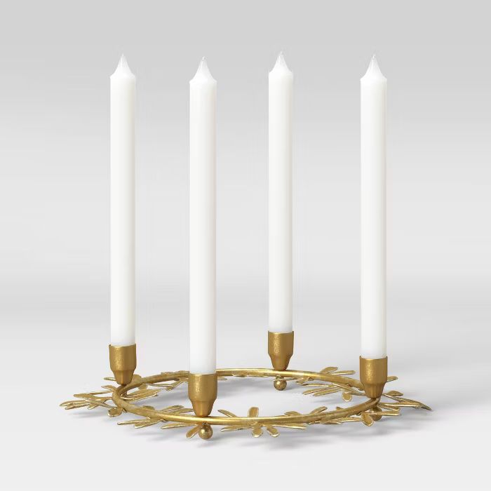 Brass Leaves Candleholders - Threshold™ | Target