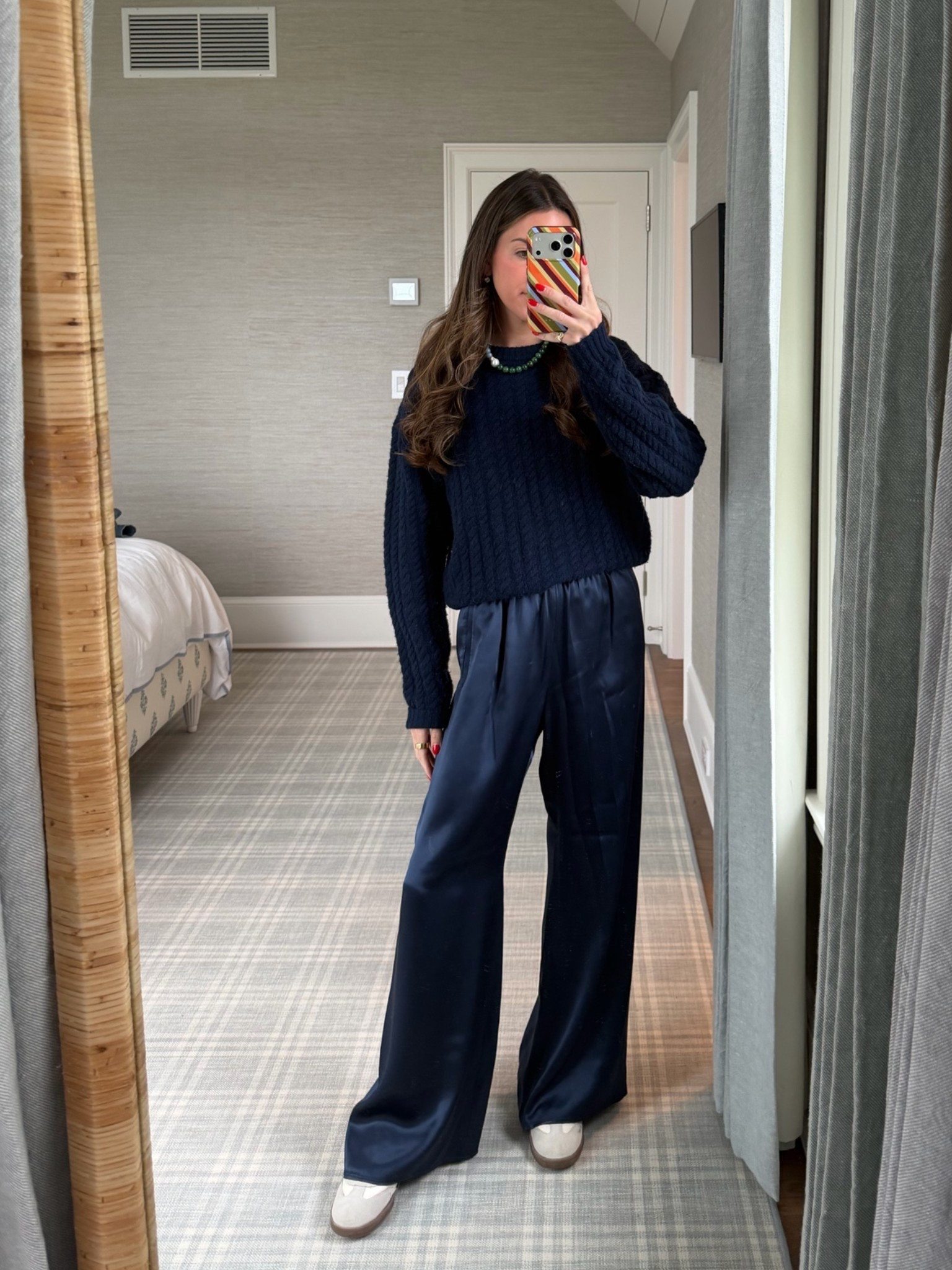 Jcrew cosmo pant 
Satin pants

#LTKvlog #LTKgrwm #LTKootd
