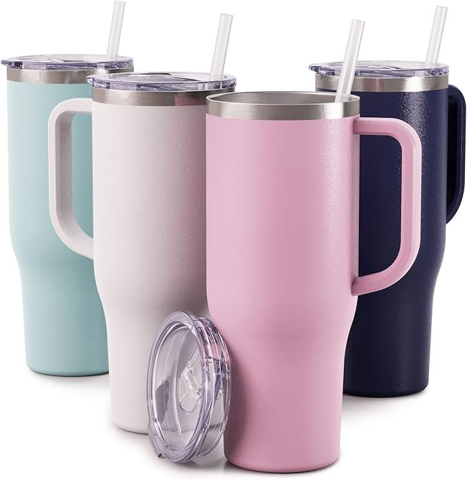 Maars Charger 40oz Insulated Travel Mug Tumbler with Handle | Double Wall Vacuum Sealed Stainless... | Amazon (US)