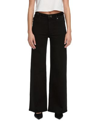Pixie Le Slim High Rise Palazzo Jeans in Black | Bloomingdale's (US)