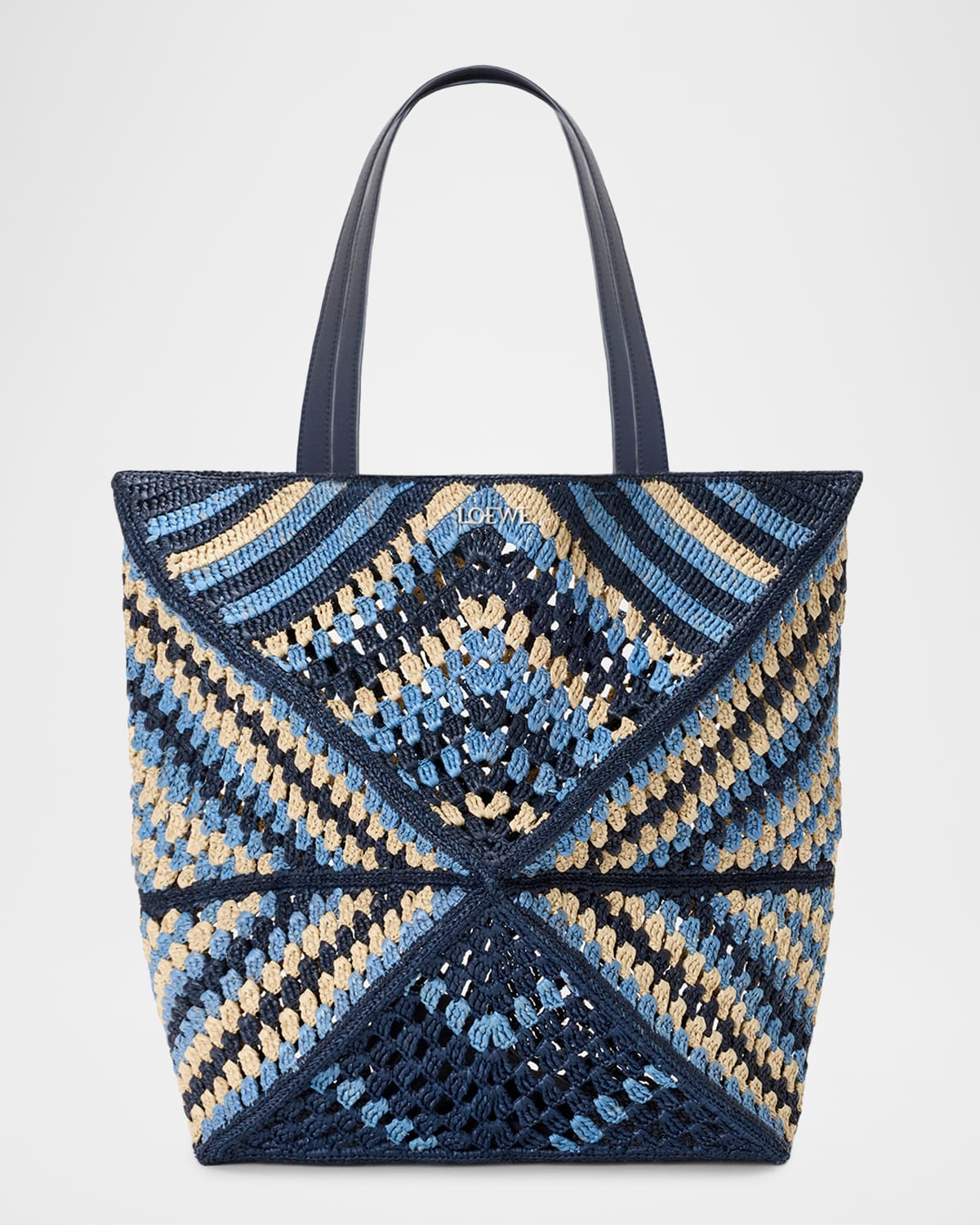 x Paula's Ibiza Men & apos;s Puzzle Fold XL Raffia Tote Bag | Neiman Marcus