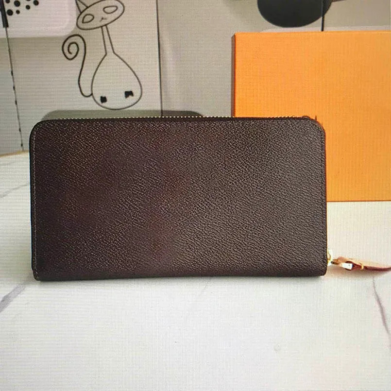 fashion designer woman hand wallet luxury leathers zipper coin purse men and women long classic R... | DHGate