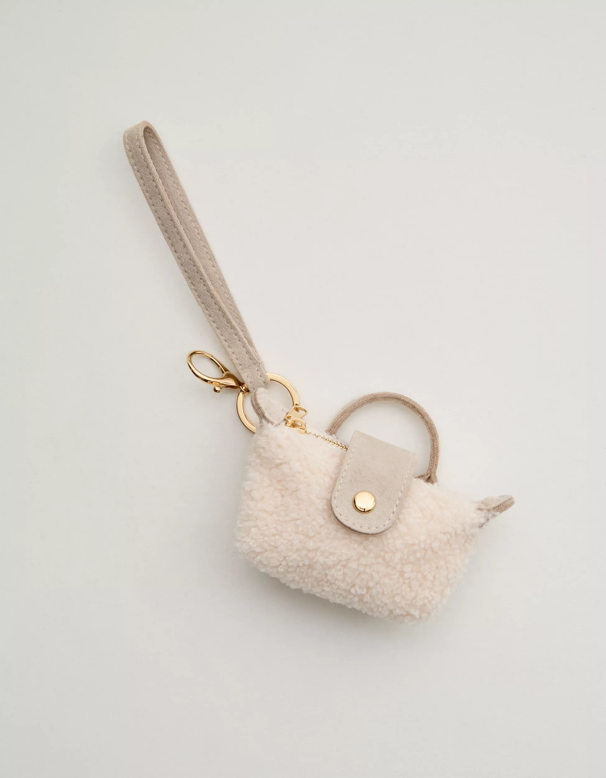 Aerie Fur Pouchette Bag Charm | Aerie