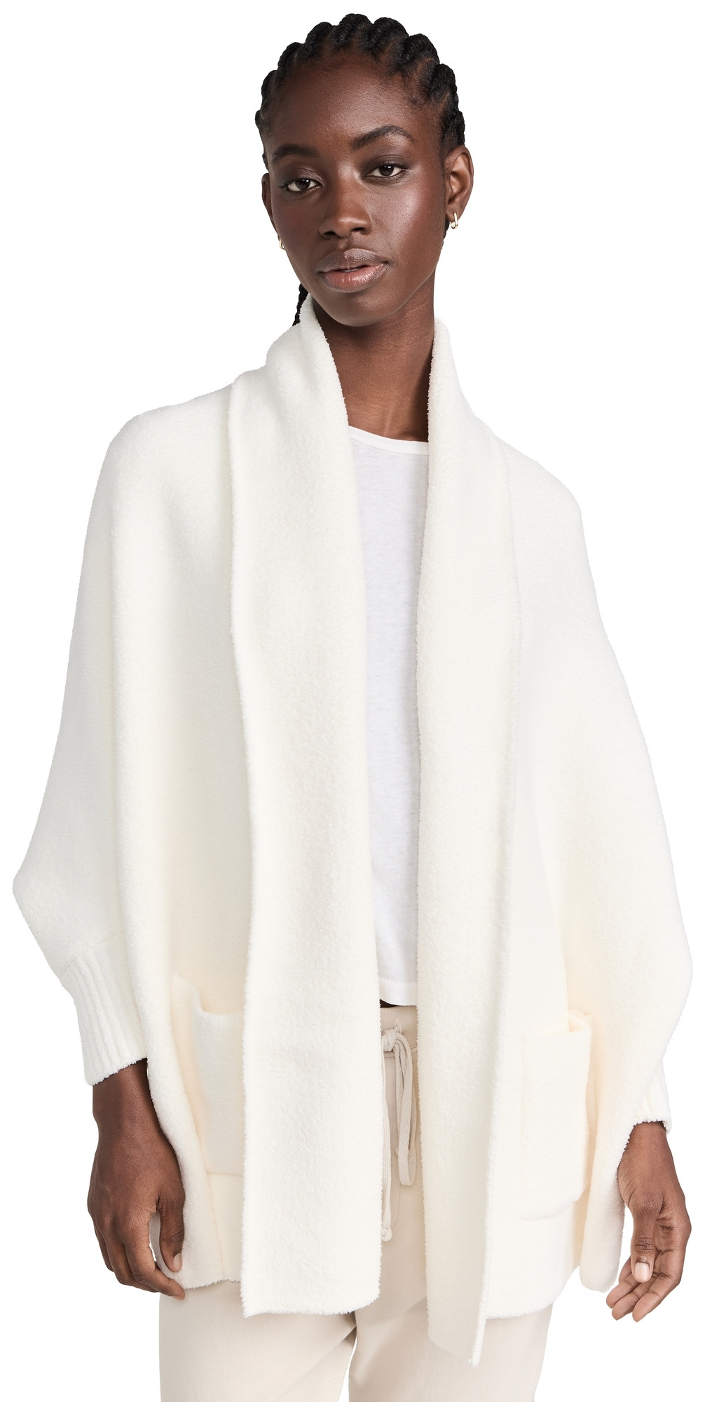 Barefoot Dreams CozyChic Blanket Wrap Pearl One Size | Shopbop