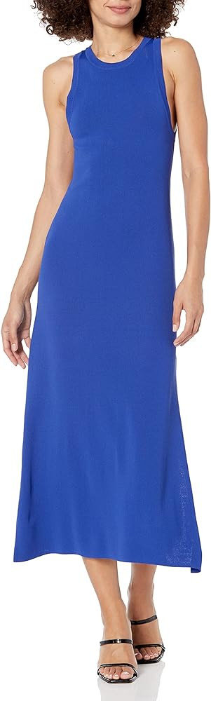 The Drop Women's Gabriela High Neck Cut-In A-Line Side Slit Maxi Sweater Dress | Amazon (US)