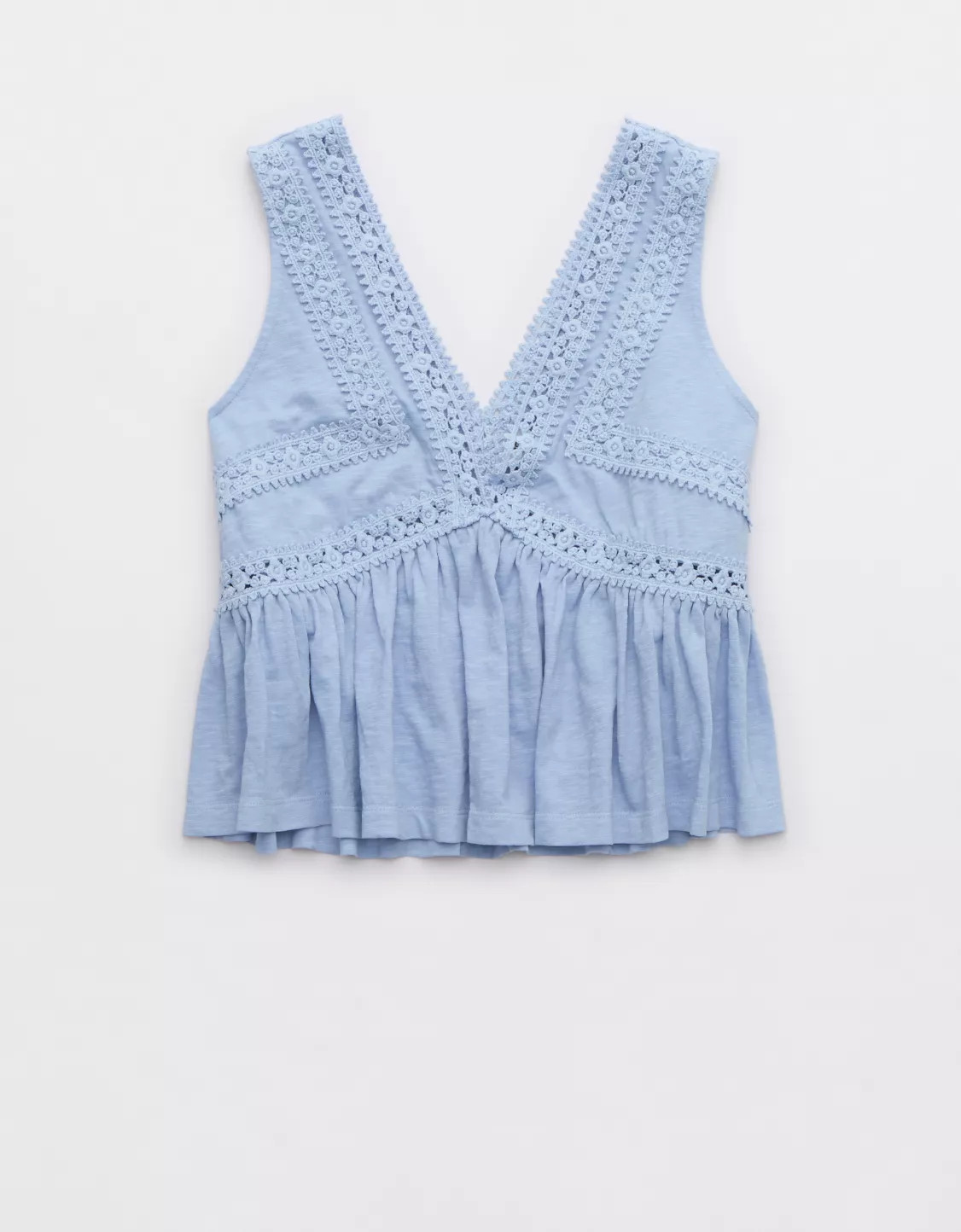 Aerie Summer House Peplum Tank Top | Aerie