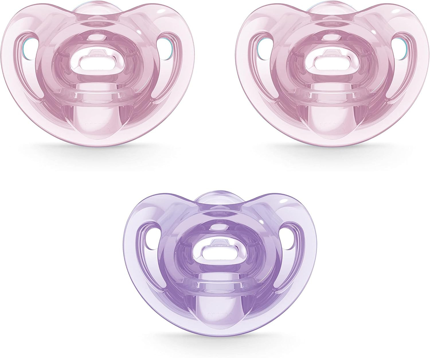 NUK Comfy Orthodontic Pacifiers, 0-6 Months, 3 Pack | Amazon (US)