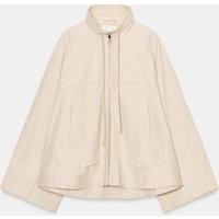 Zara - Fluid High Neck Jacket - Dark Beige - L - Woman | Zara US