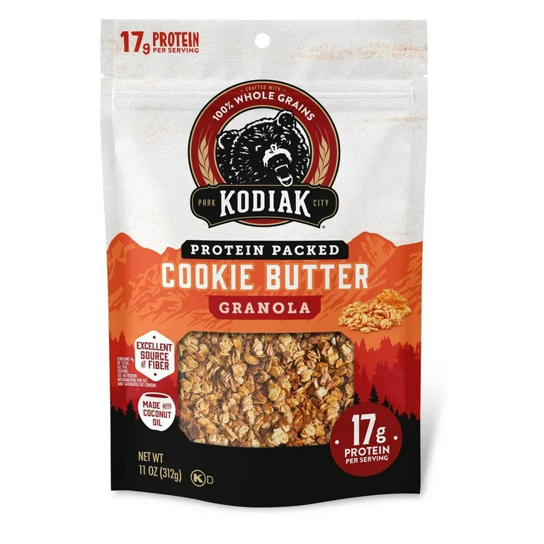 Kodiak Protein-Packed Cookie Butter Protein Granola Bag, Ready to Eat, 11 oz | Walmart (US)