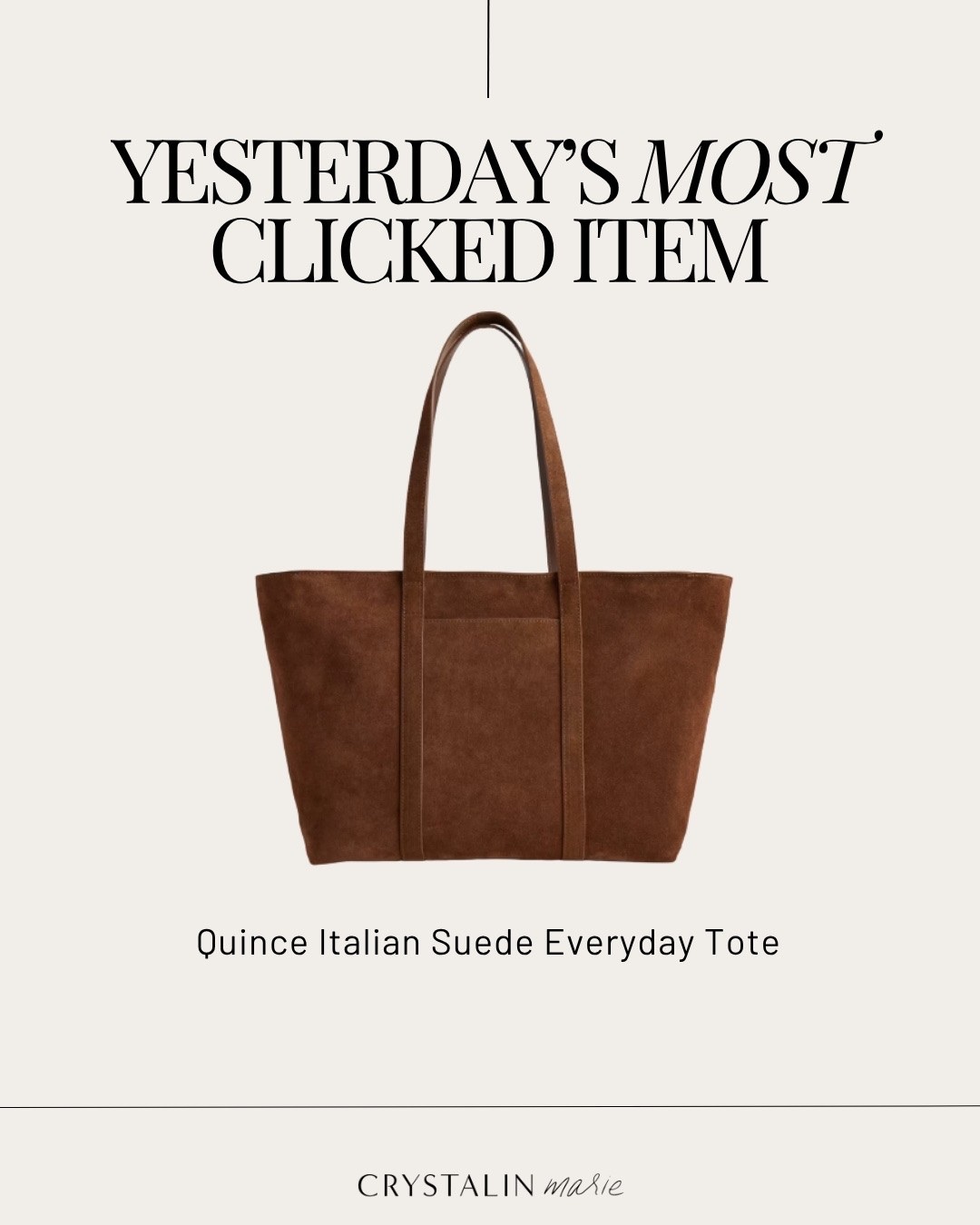quince italian suede tote- great price & comes in more colors 👏🏼

#LTKmomlife #LTKPetite #LTKOver40