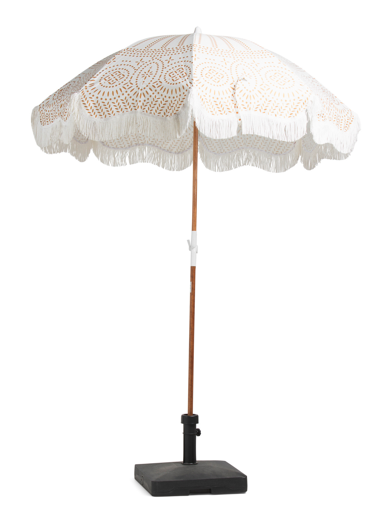 6.5x5ft Holiday Eyelet Lightweight Tilting Beach Umbrella | TJ Maxx