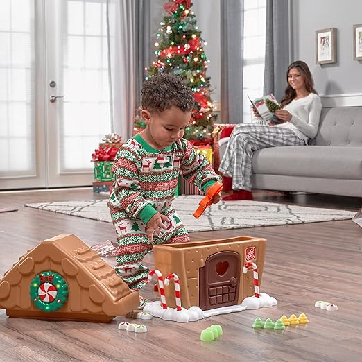 Step2 My First Gingerbread House, Kids Interactive Christmas Holiday Toy, Lights Up and Plays Mus... | Amazon (US)