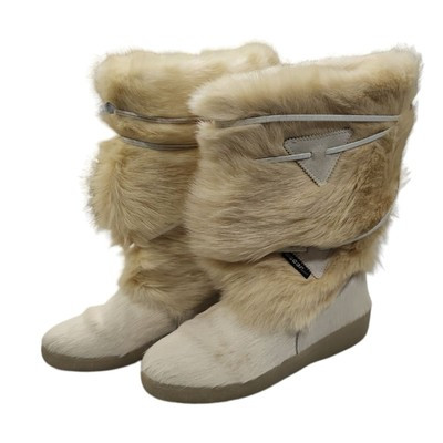 EUC Goat Fur Oscar Sport women's Taiga Cream  Boots EU39 US8, made in Italy | eBay US