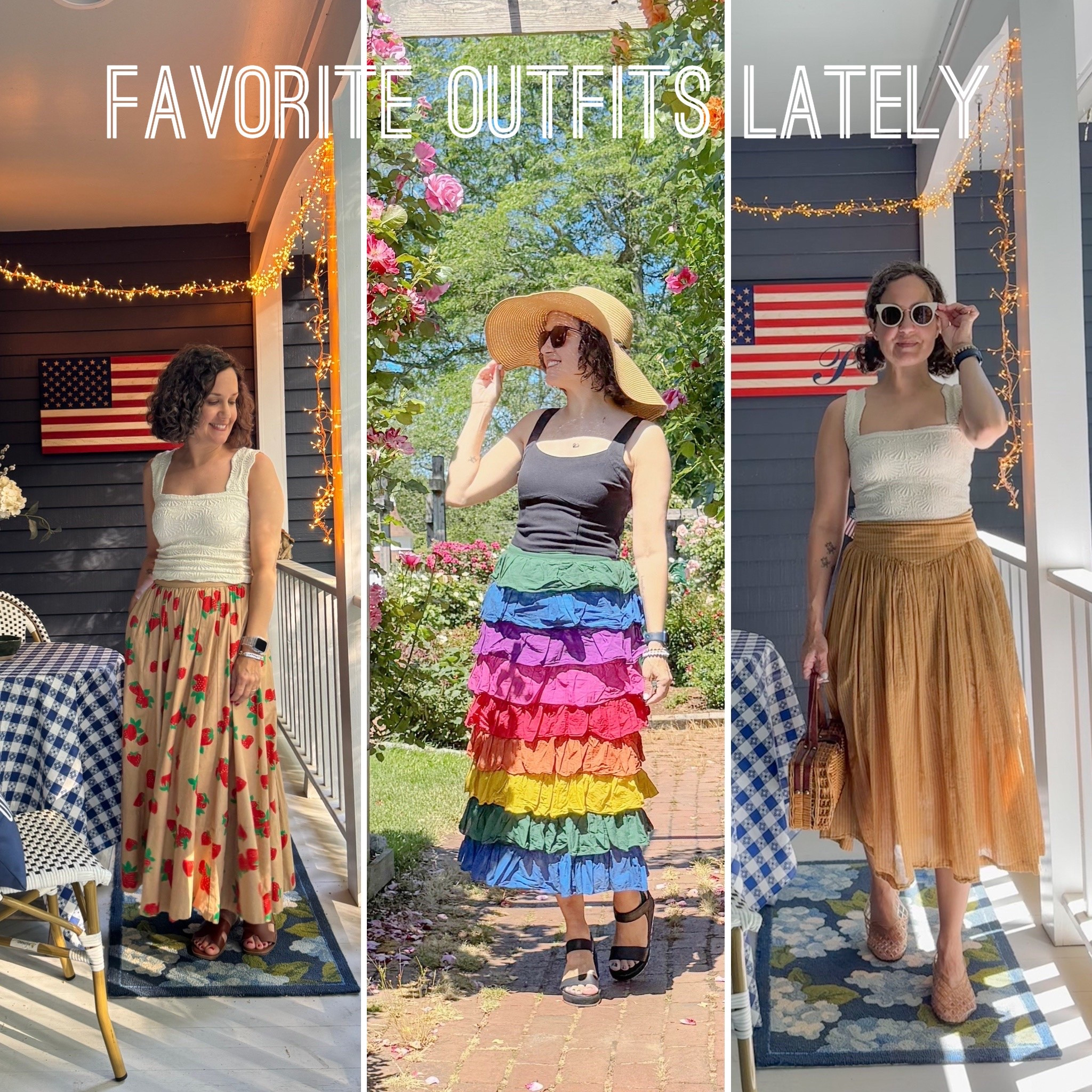 Favorite summer outfits the past week! Getting lots of use out of my cream Free People tank.

#LTKootd #LTKOver40 #LTKSeasonal